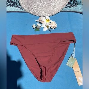 NWT Rust color Swim Systems Bikini Bottom size small